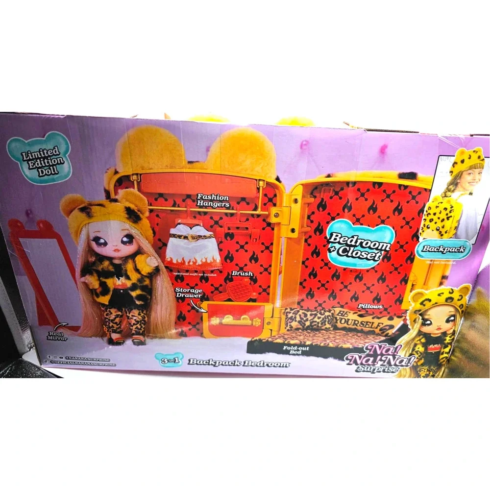 Na! Na! Na! Surprise Jennel Jaguar Backpack Bedroom Playset NWT